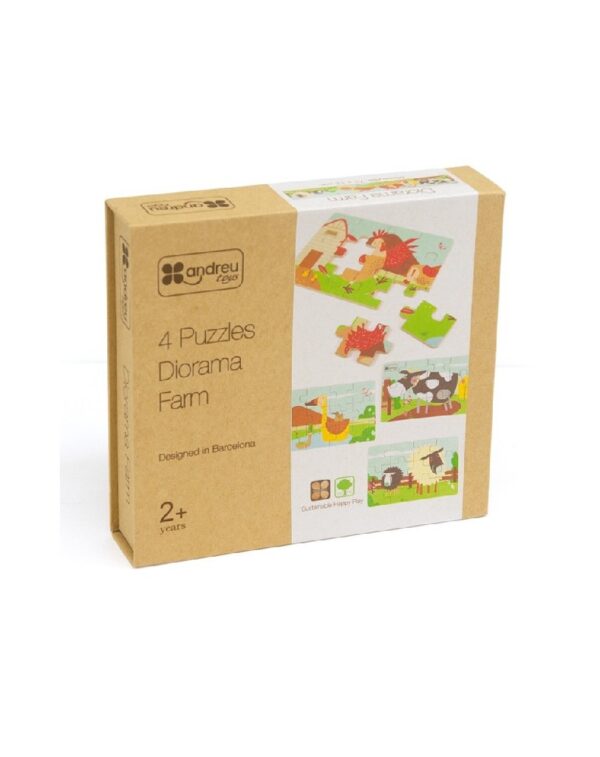 PUZZLE 48 PCS FUSTA GRANJA