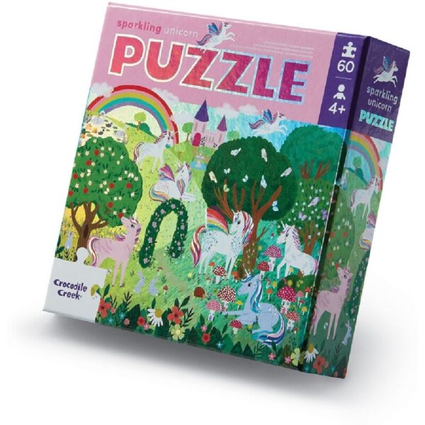 PUZZLE 60 PCS UNICORNS BRILLO