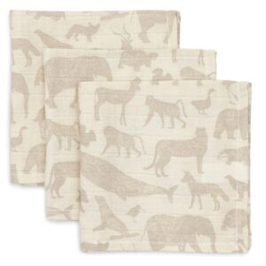 MUSELINA 31X31 ANIMALS NOUGAT