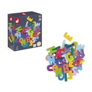 LLETRES FUSTA MAGNÈTIQUES 52PCS