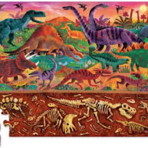 PUZZLE DALT I BAIX DINOS 48PCS