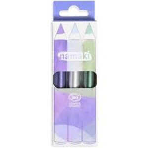 SET 3 LLAPIS NAMAKI BRILLO PLATA